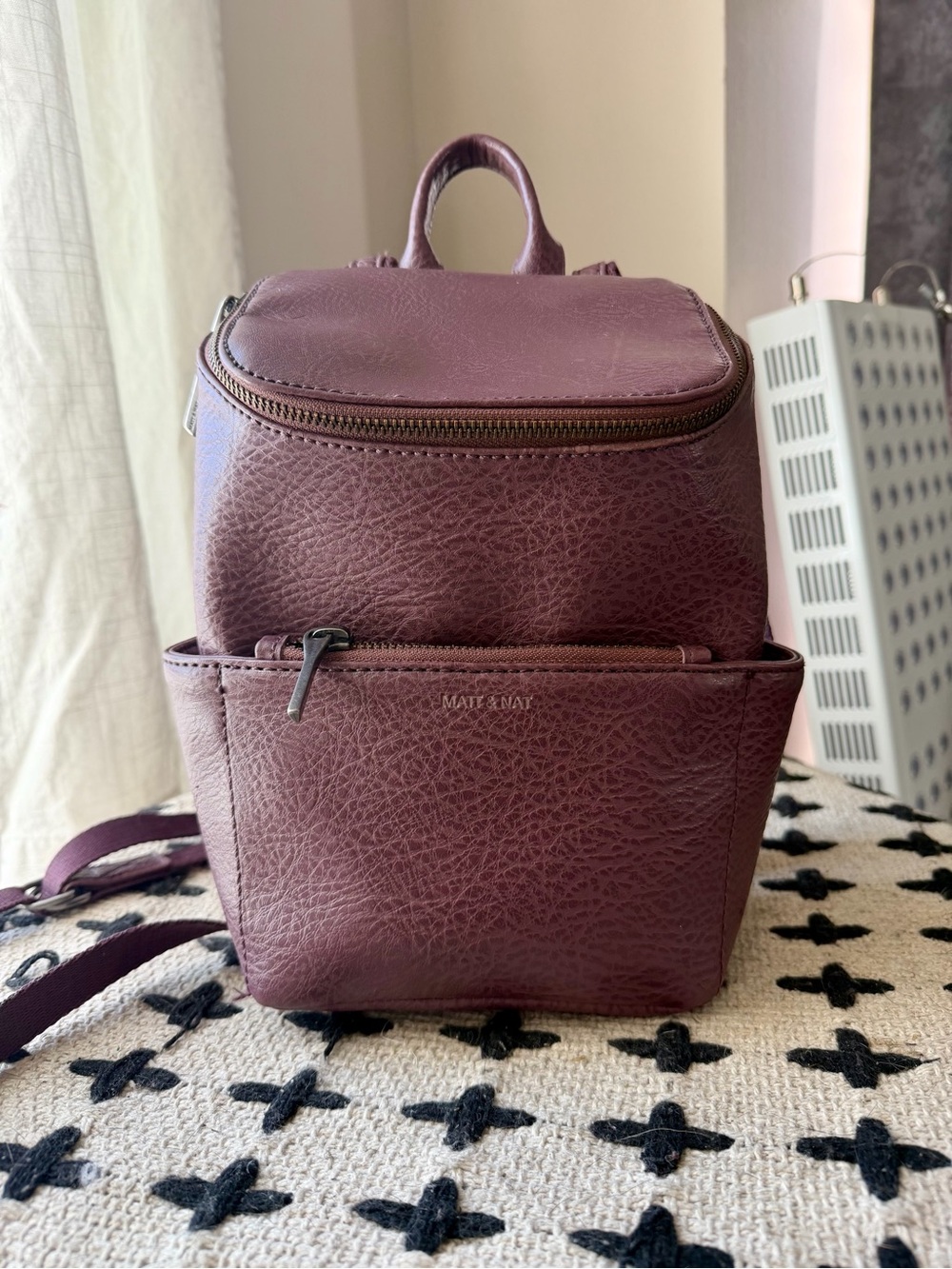 Matt & Nat Brave Mini Backpack - Plum / Burgundy / Dusty Purple